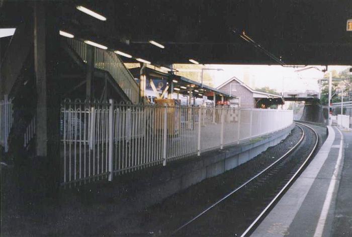 
The view looking south towards platform 1.
