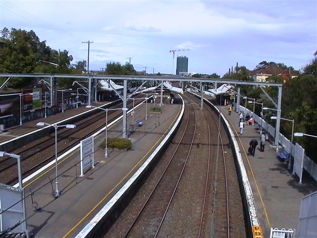 
The view looking south from the footbridge.
