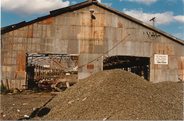 
The rear of the large goods shed at the eastern end of the large goods shed.
This area is now taken up by the Australian Technology Park.

