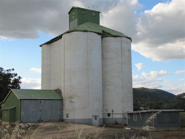 The silos that were once served by rail.