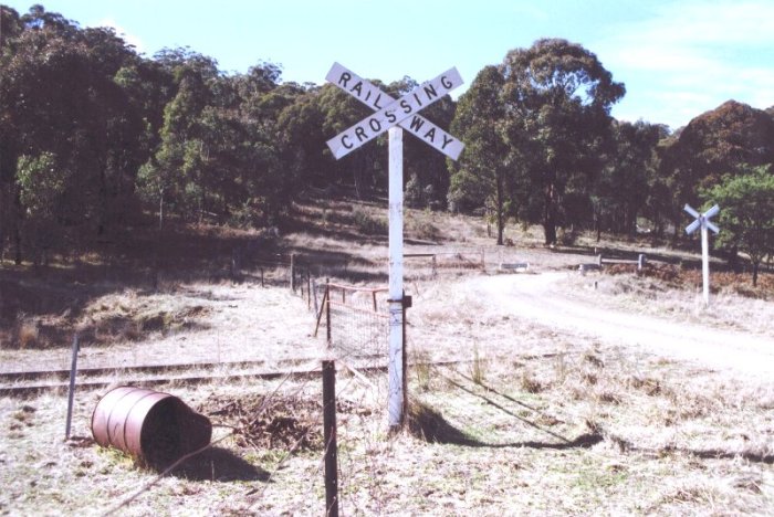 The level crossing that was adjacent to the former station.