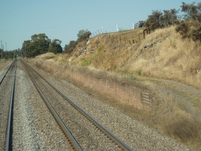 The long disused down platform at Farley, looking towards Maitland.