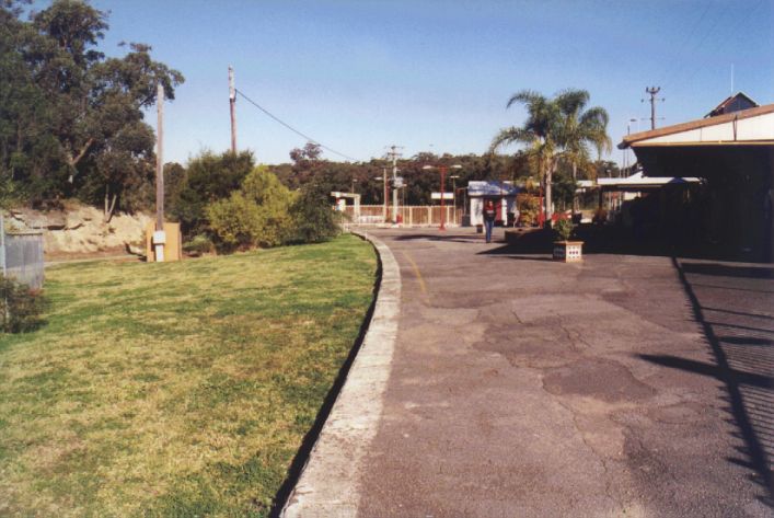 
The branch-line platform, with the track area now filled in.
