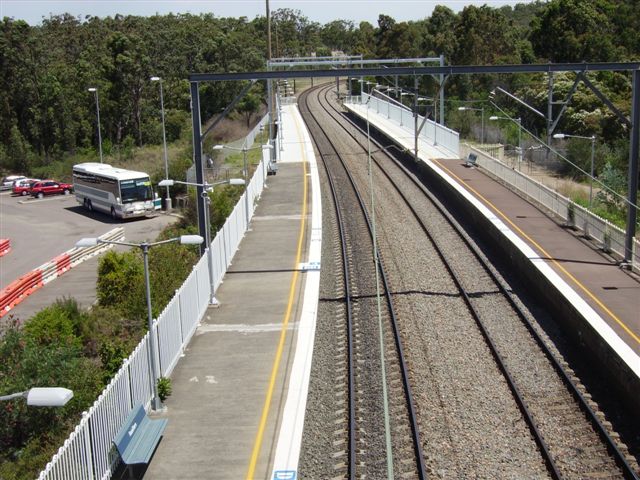 Looking at the southern end to show the recent extensions to both platforms to accommodate 8 car Intercity electric trains.