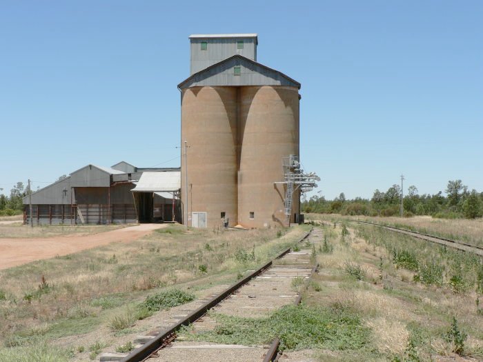 A view of the silos at Garoolgan.