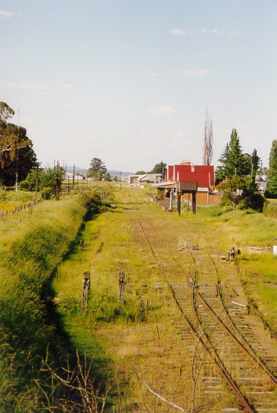 
Eight years after closure, the yard at Glen Innes is starting to look
overgrown.
