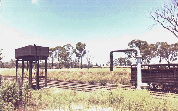 
The water tank and column at the southern end of the station.
