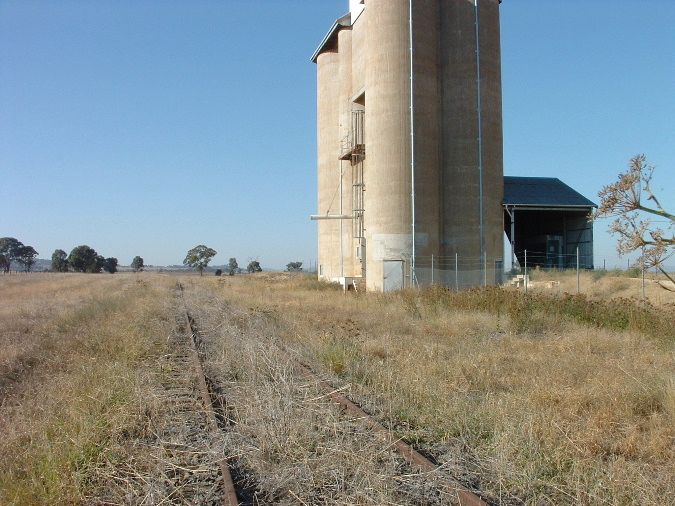 
The silos are the only remaining structure at the location.
