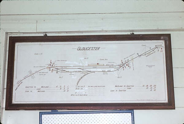 Gloucester diagram showing a number of lines taken out in this 1982 picture.