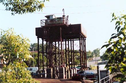 
The elevated water tank located adjacent to Showground Road, looking north.
