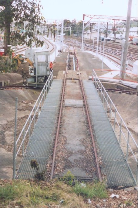 The Gosford turntable following reconstruction of the Gosford yards to the north of the station.