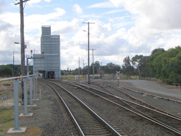 The sugar loading facility at the northern end of Grafton City station.