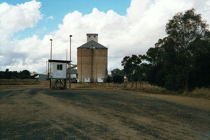 
A view of the silos from the approach road.
