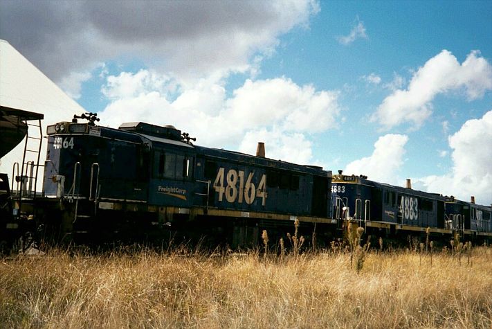 
A close-up of 48164 during shunting operations as the silo.
