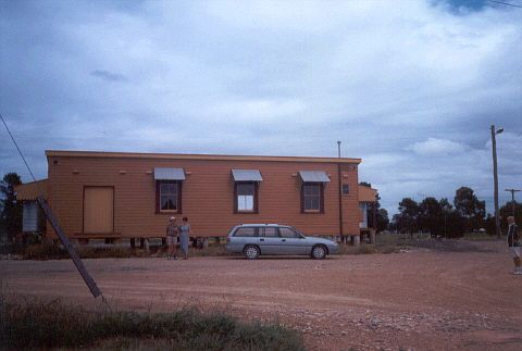
A roadside view of the recently restored station building.
