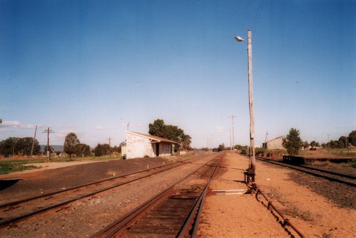 
Another view of the station and yard remains, looking in the direction of
Mudgee.

