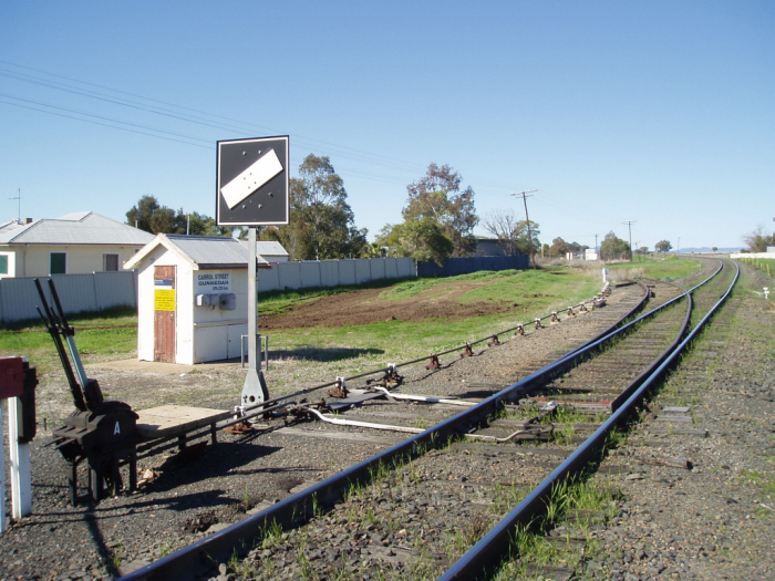 This is the section siding for the former BP storage depot south of Gunnedah. It is used to stable track machines.