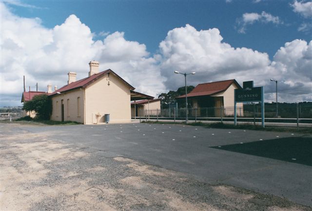 
The road-side view and carpark looking towards the main station
building.
