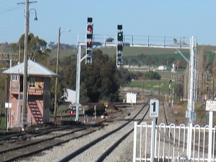 The view looking towards Sydney from the end of the platform.