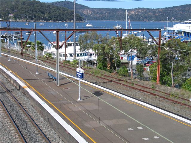 
The picturesque outlook from the station over the Hawkesbury River.
