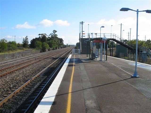 
The view from the island platform looking down the coal roads towards Maitland.
