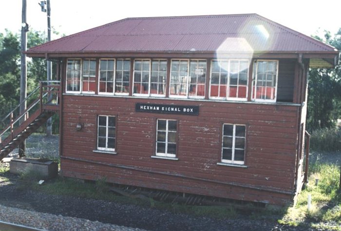 A closer view of the signal box, taken about a month before it was closed.