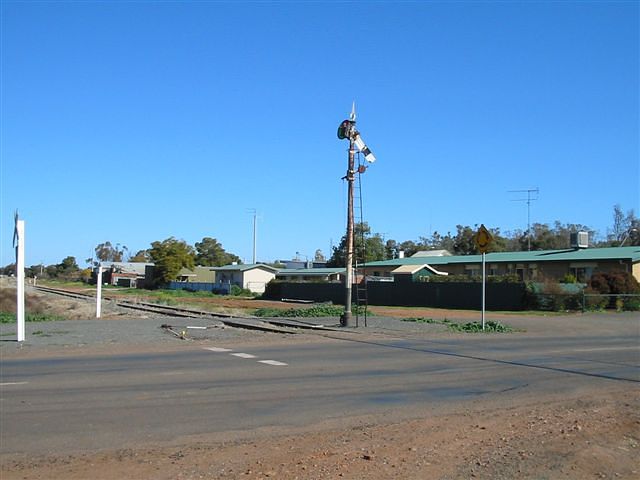 
The signal at the entrance to Hillston yard.
