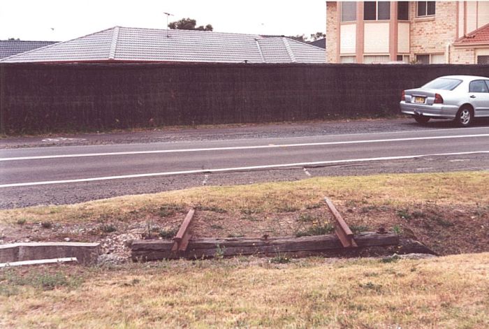 
A short piece of track embedded in Anzac Road denotes the location of
the one time branch to the Ordnance and Depot sidings
