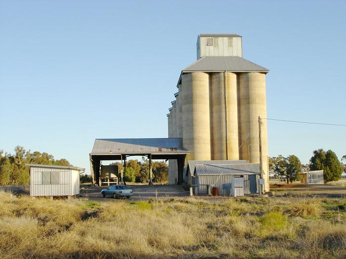 A view of the silos at the location.