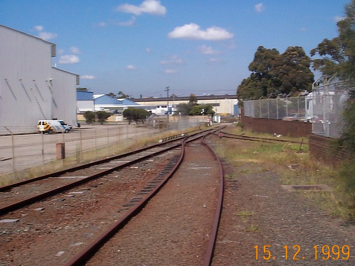 The view looking towards Anzac St, with McWilliams at right, APM at left.