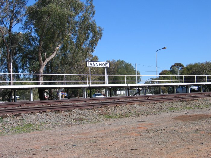 The platform with its nameboard still present.
