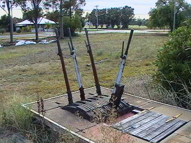 
The remains of the A Lever Frame.
