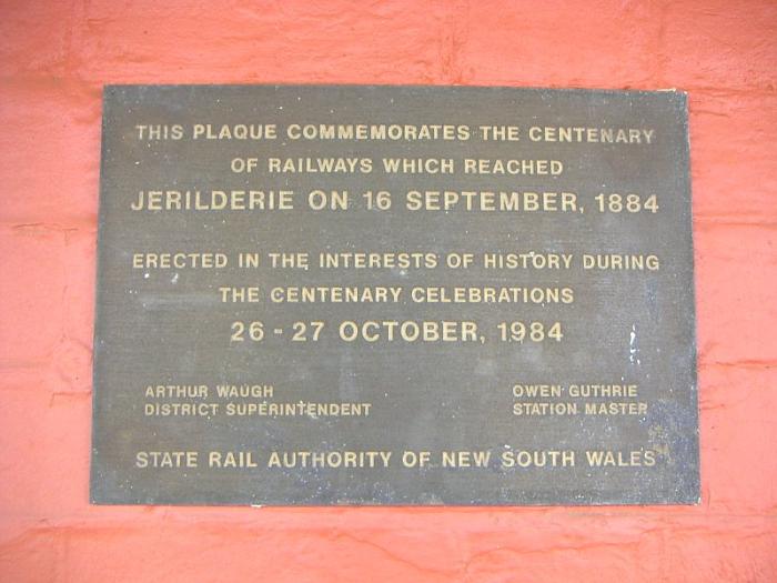 
A plaque commemorating 100 years since the station opened.
