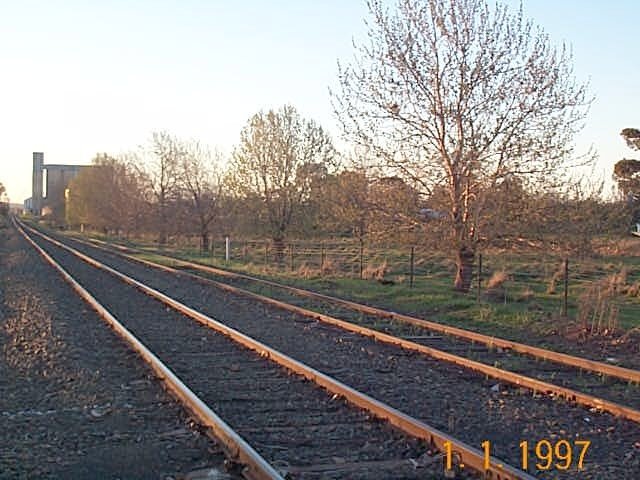 The view looking west from the West Junction towards the Junee Sub-terminal.