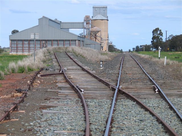 The view looking south towards Bogan Gate.  The one-time station was on the right hand side in the distance.