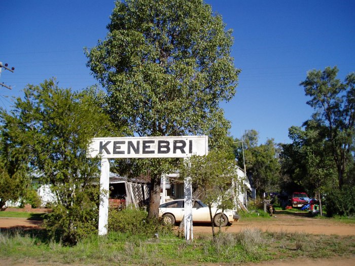 The station name board is now situated on a nearby property.