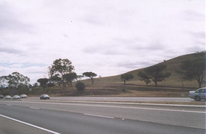 
The location of Kenny Hill, on the west side of the water channel, and the
north side of Narellan Rd.  The direction of Camden is to the left of the
picture.

