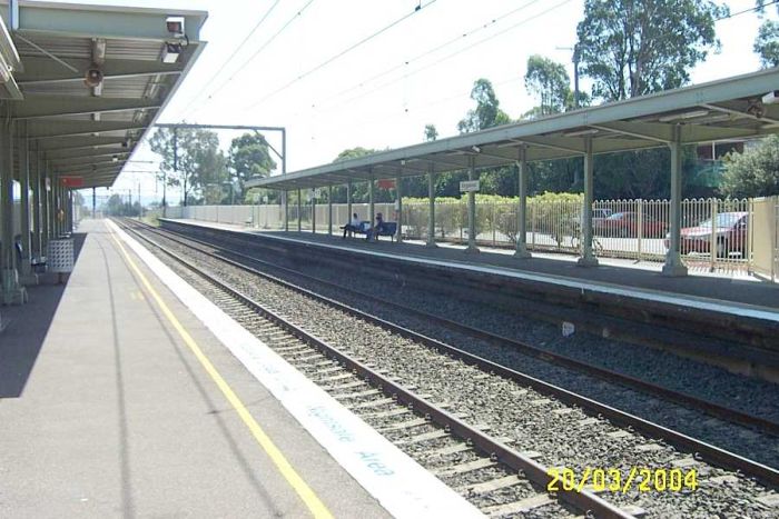 
The view looking across to platform 1, in a westerly direction.
