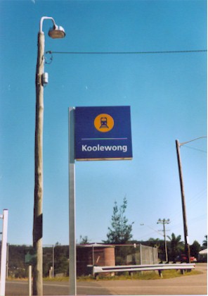 
The station sign looking north.
