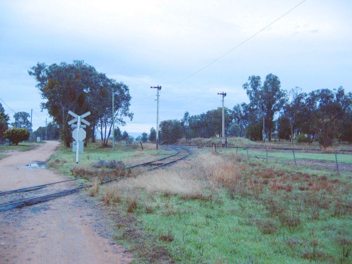 The view looking back towards the junction with the main line.