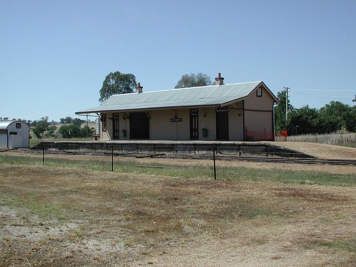 
The current station of the station.  The modern building at the far left
is the new toilet block.
