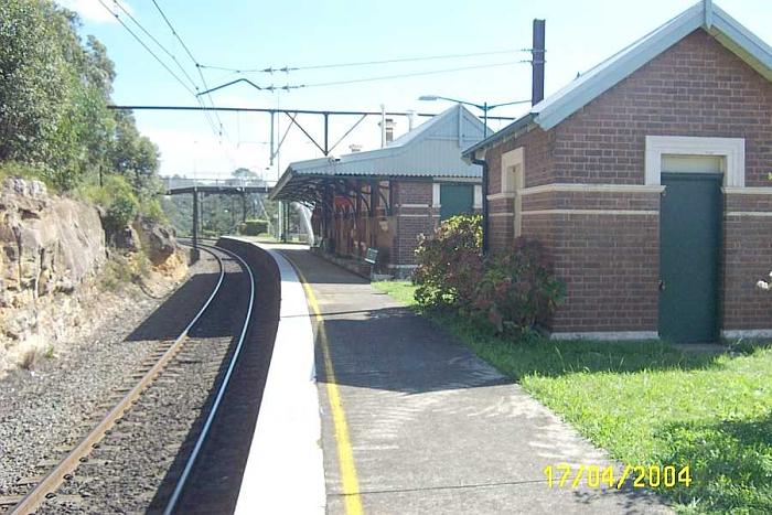 
The view looking west along platform 2.
