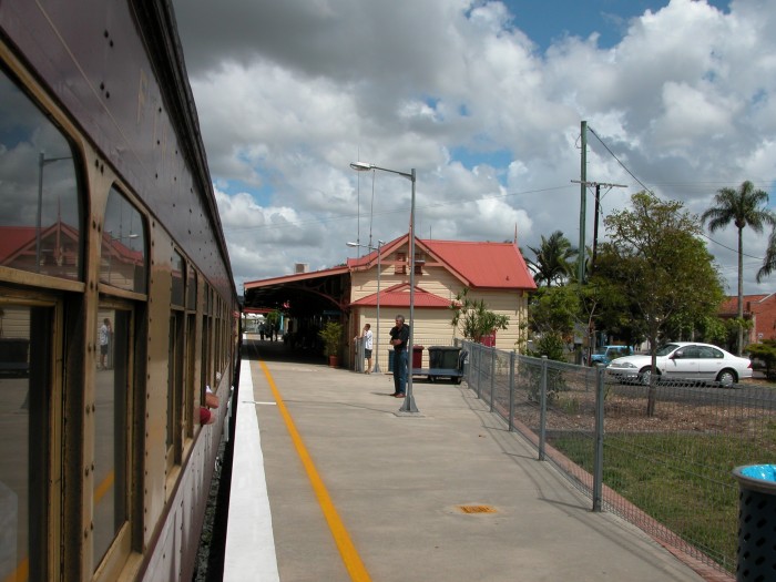 
The view looking along the station.

