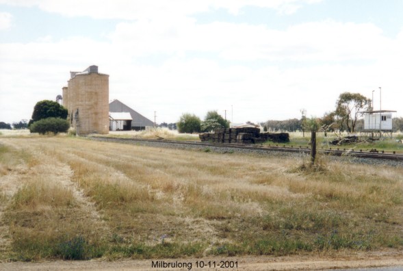 
The view of the station location, looking west towards Lockhart.
