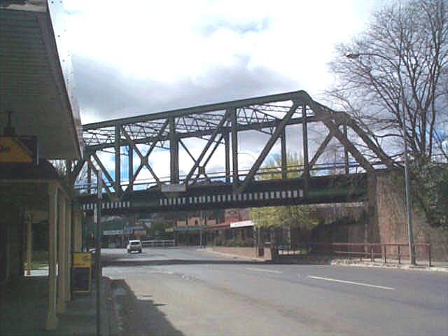 
The steel girder bridge where the main line crosses over Argyle Street,
to the south of the station.
