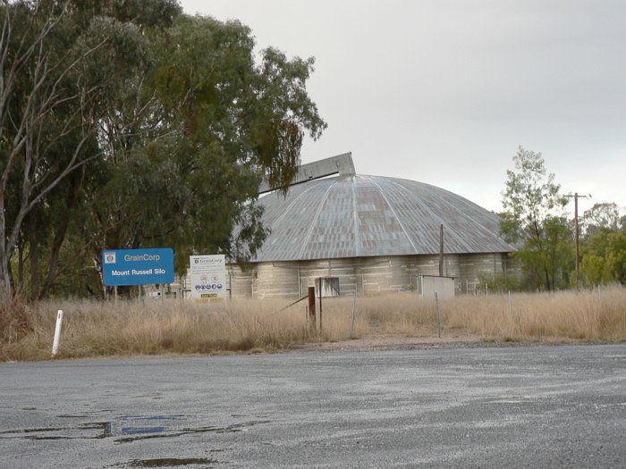 The entrance to the now-closed GrainCorp silo.