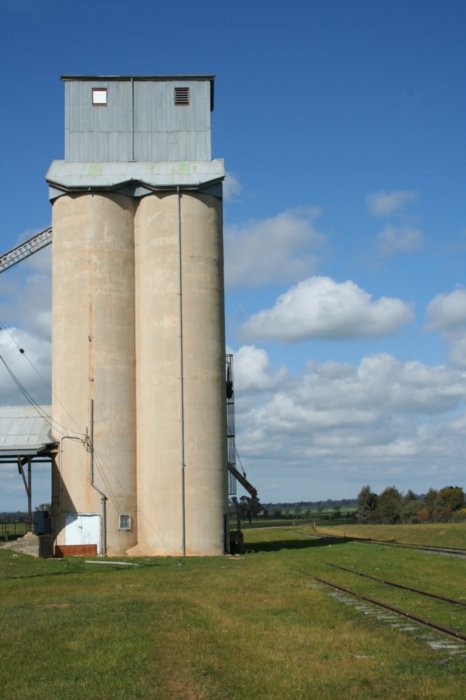 A view of the silo looking towards Henty.