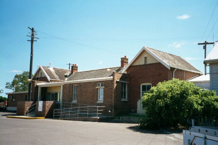 
The rear of the station building.
