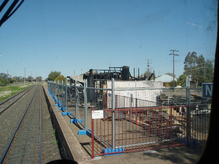 The Perway building at Narrabri Station was burnt down on the 13 August 2005. It was unknown what caused the fire.
