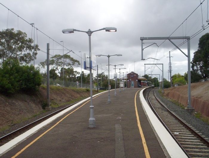 
The view looking along the station towards Sydney.
